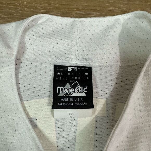 Vintage MLB Men's XL New York Yankees Derek Jeter #2 Jersey White Mesh Sporty - Picture 3 of 7